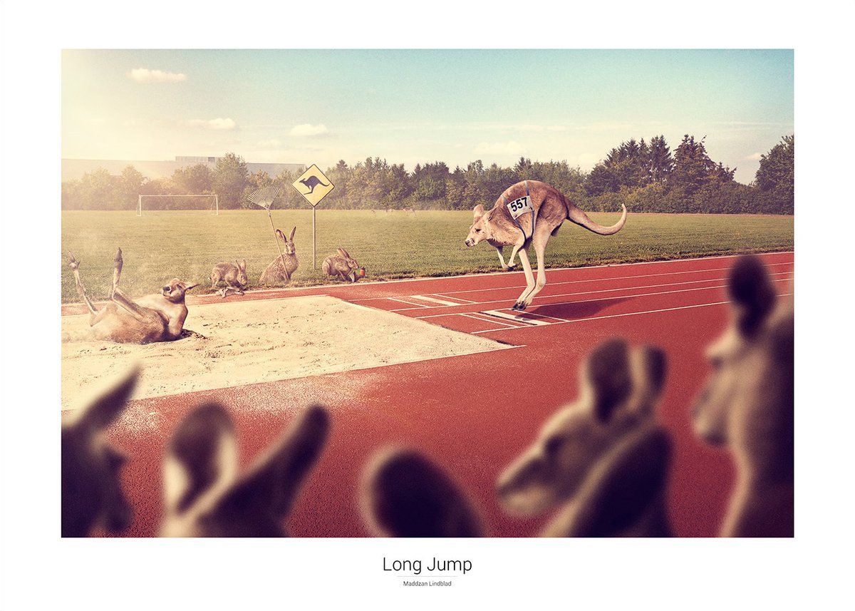 Long Jump – poster 70 × 50 cm